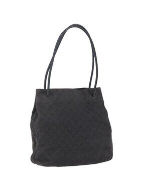 GUCCI GG Canvas Tote Bag Black 101341